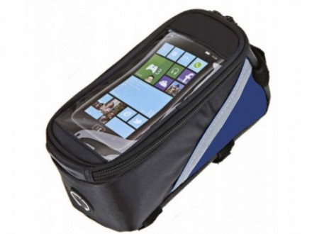 
Велосипедна сумка на кермо Sunlight чорна з синім Опис товару: Компактна сумка,. . фото 2