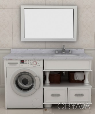 Модель із місцем під пральну машину 4
У сучасному інтер’єрі ванної кімнат. . фото 1