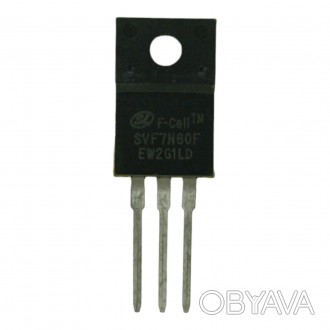 Новий.
Транзистор N-Mosfet 600В 7А SVF7N60F TO-220F
Технічні параметри:
Корпус -. . фото 1