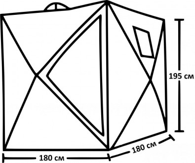 
Палатка в форме куба зимняя Lanyu 1939 (180x180x195см). Цвет: зелёный
Эта крепк. . фото 4