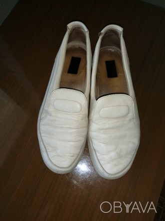 Женские кожаные белые туфли 39 размера, б/у, но в очень хорошем состоянии. Кожа . . фото 1