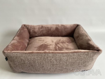 Лежанка изготовлена из мебельной ткани . Ткань практична в использовании, легко . . фото 1