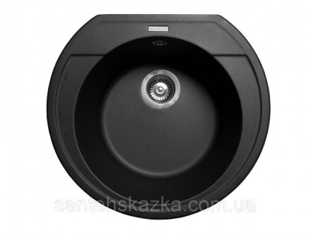 Кухонна мийка TULUZA black на 80% складається з кварцевого піску та на 20% з пол. . фото 2