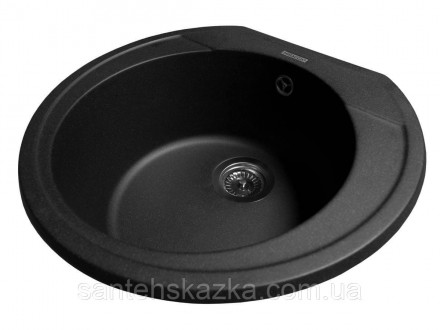 Кухонна мийка TULUZA black на 80% складається з кварцевого піску та на 20% з пол. . фото 4