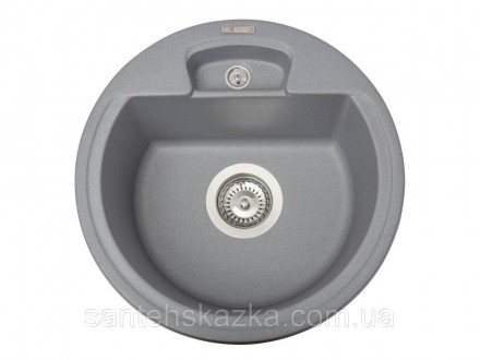 Кухонна мийка VALENCIA gray на 80% складається з кварцевого піску та на 20% з по. . фото 2