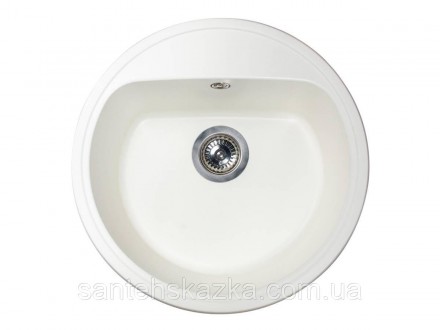 Кухонна мийка MALIBU white на 80% складається з кварцевого піску та на 20% з пол. . фото 2