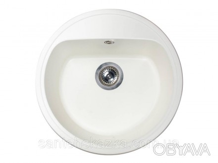 Кухонна мийка MALIBU white на 80% складається з кварцевого піску та на 20% з пол. . фото 1