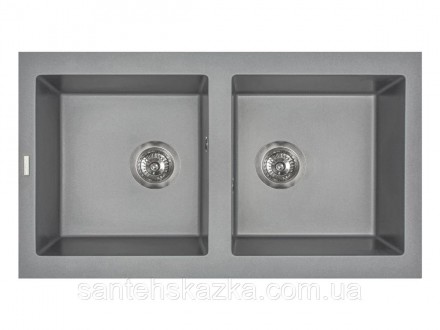 Кухонна мийка WESTEROS gray на 80% складається з кварцевого піску та на 20% з по. . фото 2