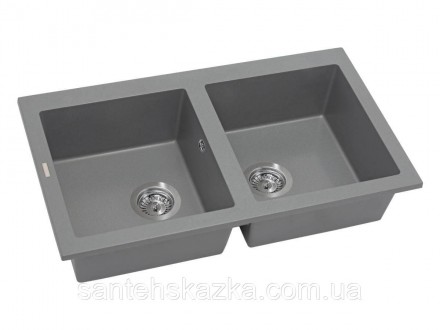 Кухонна мийка WESTEROS gray на 80% складається з кварцевого піску та на 20% з по. . фото 4