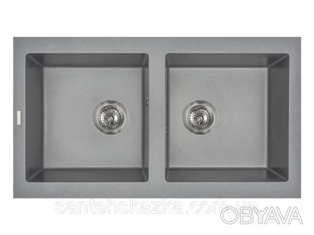 Кухонна мийка WESTEROS gray на 80% складається з кварцевого піску та на 20% з по. . фото 1