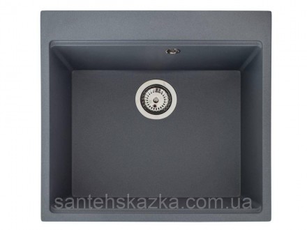 Кухонна мийка LAGOON 540 gray на 80% складається з кварцевого піску та на 20% з . . фото 4
