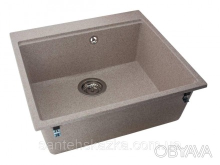 Кухонна мийка LAGOON 540 sand на 80% складається з кварцевого піску та на 20% з . . фото 1