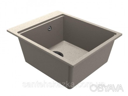 Кухонна мийка LAGOON 420 sand на 80% складається з кварцевого піску та на 20% з . . фото 1