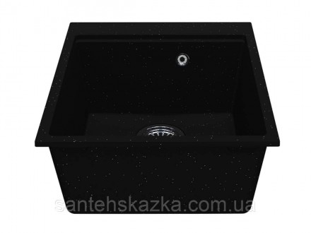 Кухонна мийка LAGOON 420 black на 80% складається з кварцевого піску та на 20% з. . фото 5