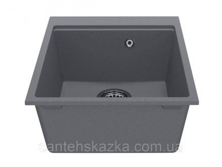 Кухонна мийка LAGOON 420 gray на 80% складається з кварцевого піску та на 20% з . . фото 5