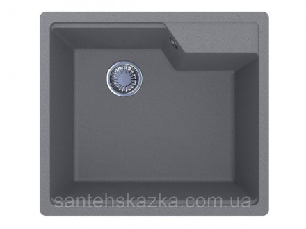 Кухонна мийка LISA gray на 80% складається з кварцевого піску та на 20% з поліеф. . фото 5