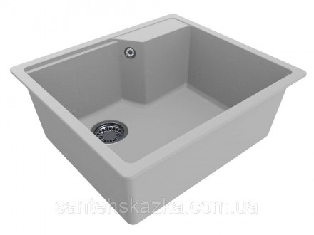 Кухонна мийка LISA white на 80% складається з кварцевого піску та на 20% з поліе. . фото 2