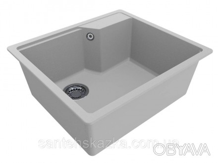 Кухонна мийка LISA white на 80% складається з кварцевого піску та на 20% з поліе. . фото 1
