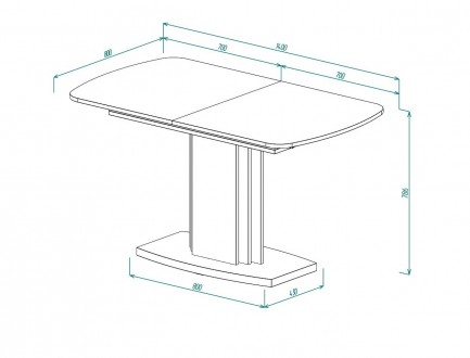 Fenix A-B - новий розкладний стіл, 6110 грн.
довжина 140 см, та 180 см в розкла. . фото 11