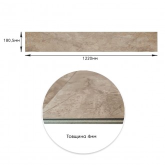 Материал: материал SPC (каменно-полимерная плитка) – матеріал высокой плотности,. . фото 5