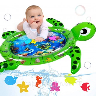 
	Дитячий розвиваючий водяний килимок Черепаха для дітей від 3 місяців.
	Для вик. . фото 3