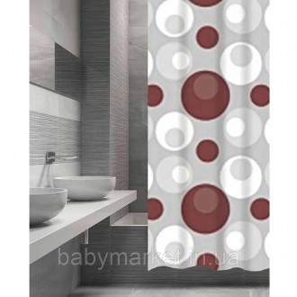 
	Шторка для ванної кімнати додасть яскравих та стильних акцентів, а також прикр. . фото 4