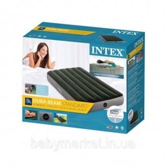 
	Надувний матрац Intex відмінно підійде для відпочинку вдома, на природі або на. . фото 3