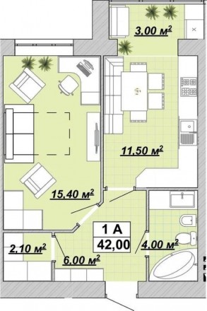 Номер оголошення на сайті компанії: SF-2-925-125-OB.
Пропонуємо 1-кімнатну кварт. . фото 8