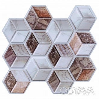 Декоративная ПВХ плитка на самоклейке 3D кубы
Самоклеящиеся декоративные панели . . фото 1