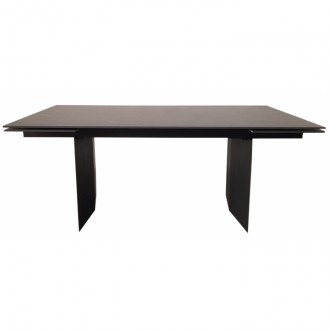 
Стіл розкладний Real Black Marble кераміка 180-260 см Масивний стіл Real Black . . фото 2