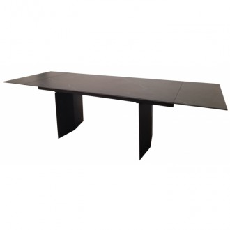 
Стіл розкладний Real Black Marble кераміка 180-260 см Масивний стіл Real Black . . фото 4