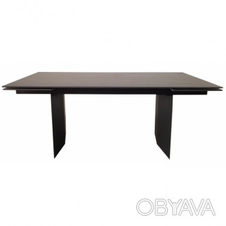
Стіл розкладний Real Black Marble кераміка 180-260 см Масивний стіл Real Black . . фото 1