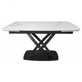 
Стол раскладной Infinity Staturario Black керамика 140-200 см Современный раздв. . фото 2