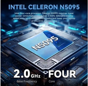 Характеристики: FIREBAT A14 Ноутбук 14.1", Intel Celeron N5095, RAM 16 ГБ, SSD, . . фото 4