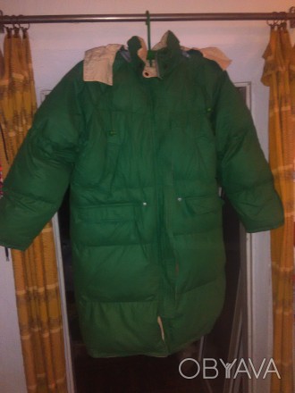 Продам болоневое пальто, унисекс. Размер L-XL. Состояние нового, капюшон отстеги. . фото 1