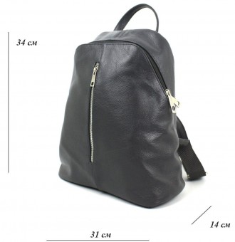 Женский кожаный рюкзак Borsacomoda 14 л темно-серый 841.021
Стильный и практичны. . фото 8