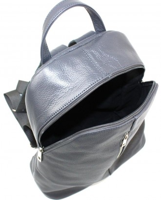 Женский кожаный рюкзак Borsacomoda 14 л темно-серый 841.021
Стильный и практичны. . фото 6