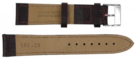 Кожаный ремешок для часов Mykhail Ikhtyar, ширина 20 мм коричневый 
S599-20S bro. . фото 3