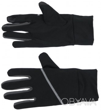 Женские перчатки для бега, занятия спортом Crivit черные с серым IAN317336 black. . фото 1