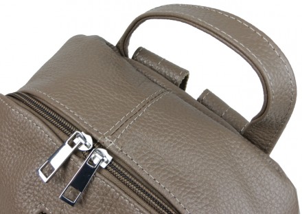 Женский кожаный рюкзак Borsacomoda 14 л визон (светло-коричневый) 841.035
Стильн. . фото 10