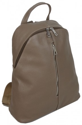 Женский кожаный рюкзак Borsacomoda 14 л визон (светло-коричневый) 841.035
Стильн. . фото 3