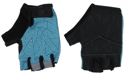Женские велосипедные перчатки, для занятия спортом Crivit черные с голубым
Описа. . фото 3