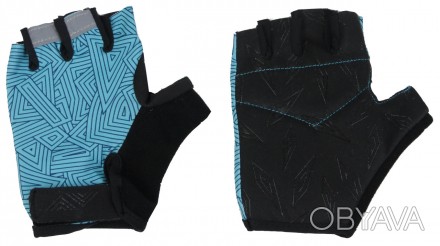 Женские велосипедные перчатки, для занятия спортом Crivit черные с голубым
Описа. . фото 1