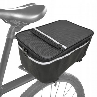 Багажная велосипедная сумка, кофр 9L Gotel черная
Описание товара:
	Изготовлена . . фото 4