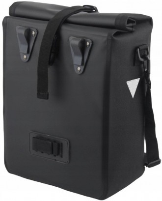 Вместительная велосипедная сумка, велосумка на багажник 15L Trizand черная
	объе. . фото 4