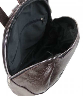 Кожаный женский рюкзак 9L Borsacomoda, Украина коричневый 814.034
Описание товар. . фото 7