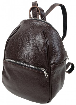 Кожаный женский рюкзак 9L Borsacomoda, Украина коричневый 814.034
Описание товар. . фото 3