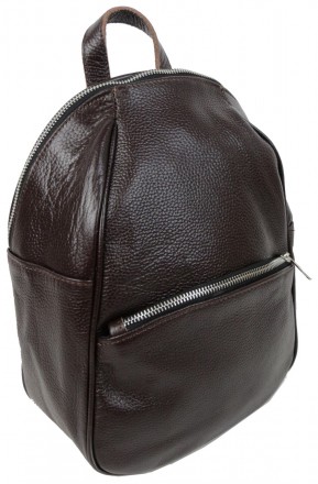 Кожаный женский рюкзак 9L Borsacomoda, Украина коричневый 814.034
Описание товар. . фото 4