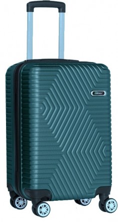 Малый пластиковый чемодан на колесах 45L GD Polo бирюзовый 60k001 small turquois. . фото 2