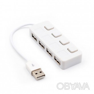 Технічні характеристики:
Хаб USB 2.0 універсальний 
Кількість роз'ємів (портів) . . фото 1